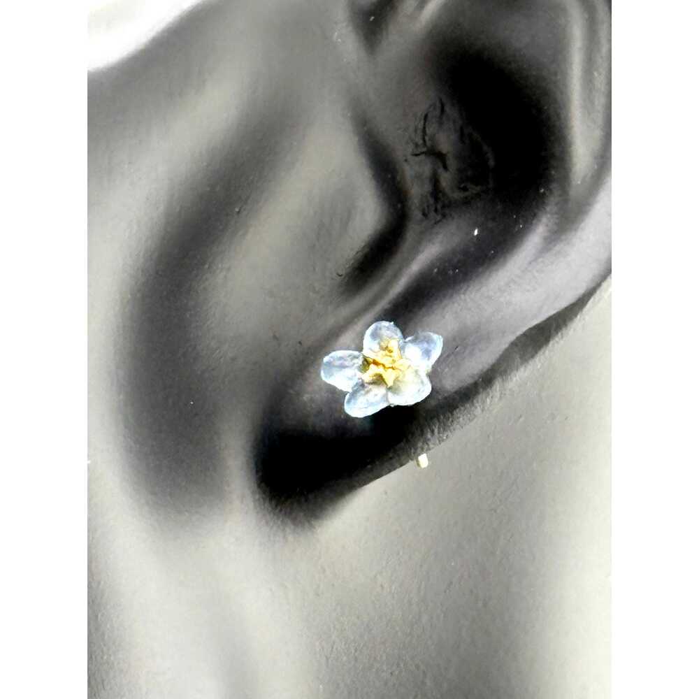 Michael Michaud Forget Me Not Single Flower Post Earrings